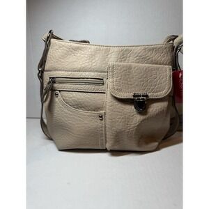 Rosetti Triple Play‎ Rudy Mini Crossbody Bag Cremini Reptile Embossed Textured